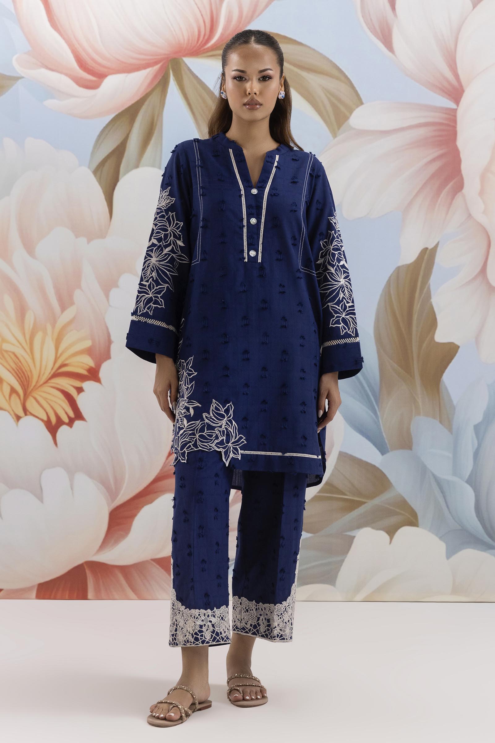 Stitched Embroidered Shirt