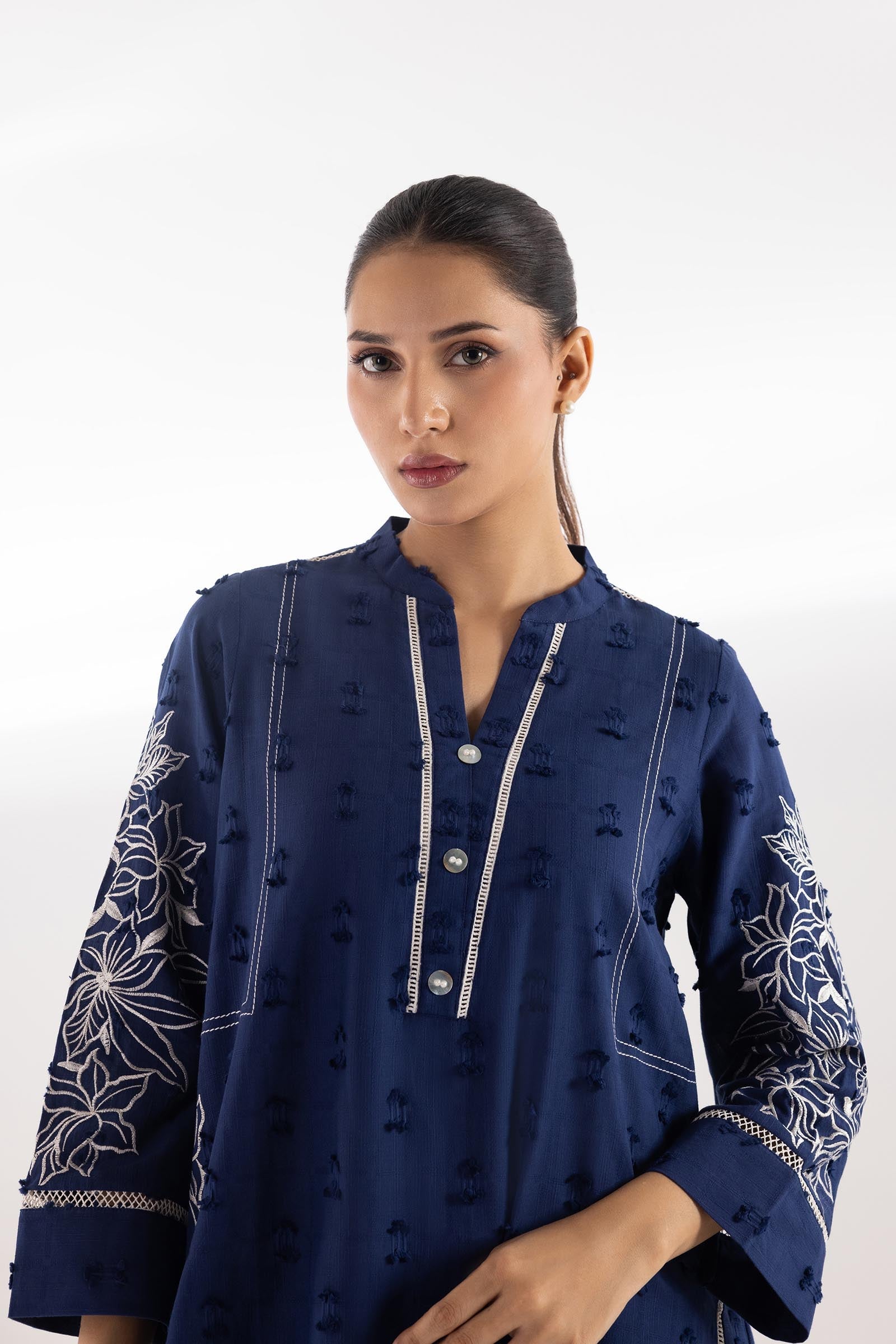 Stitched Embroidered Shirt