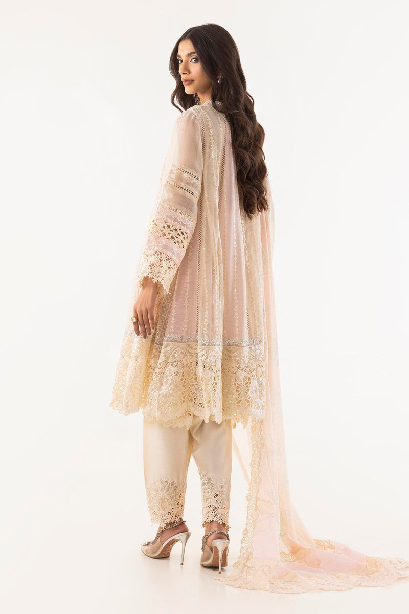 Stitched Embroidered Raw Silk Shalwar
