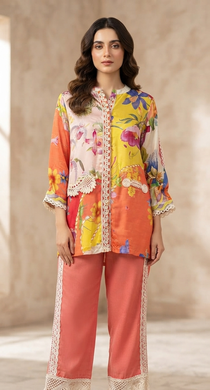 Stitched Luxury Printed Shirt + Bottom