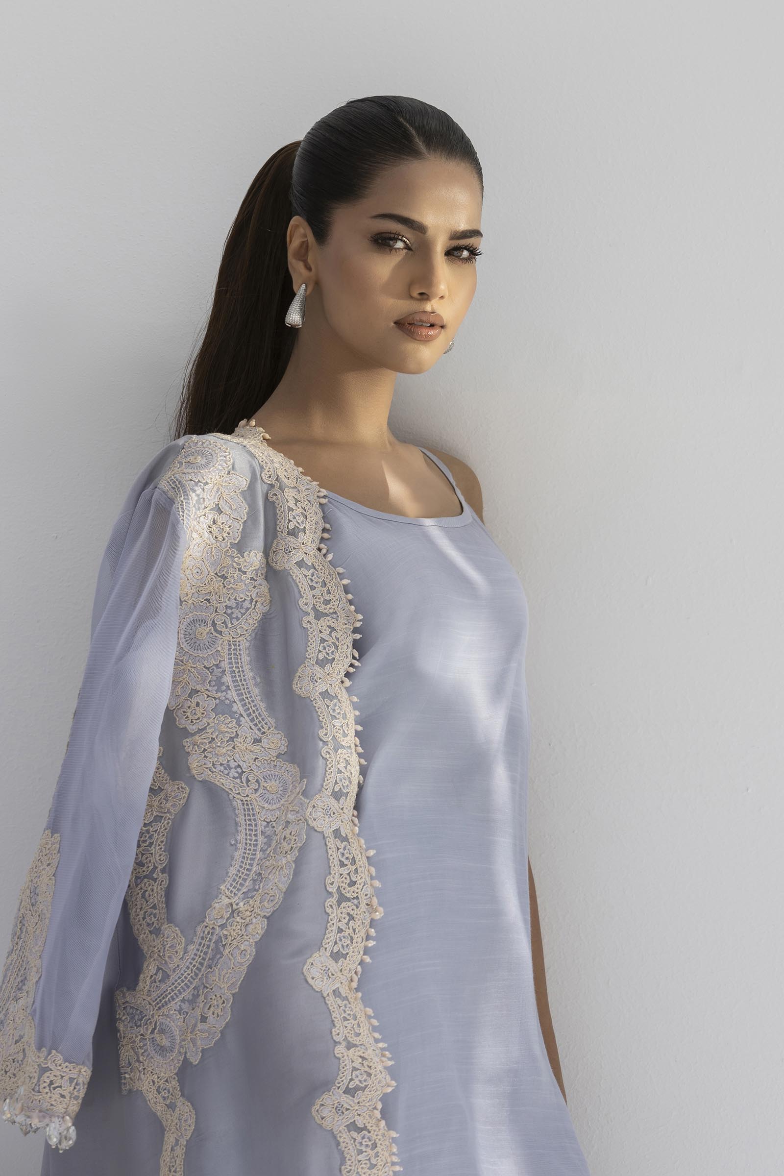 Stitched Luxury Embroidered Jacket + Bottom
