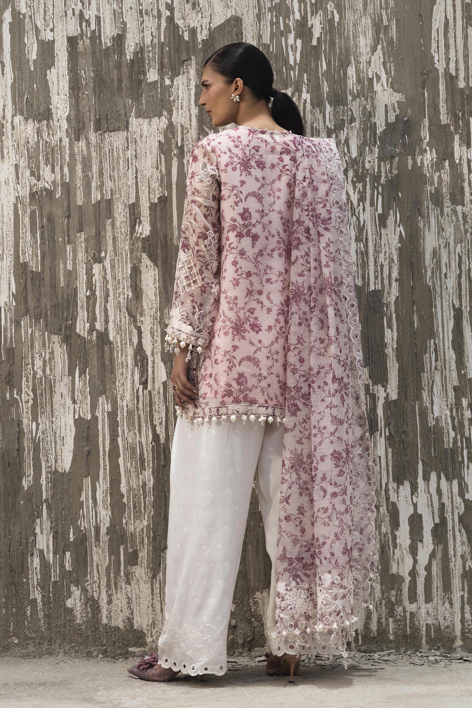 Stitched Luxury Digital Printed and Embroidered Suit