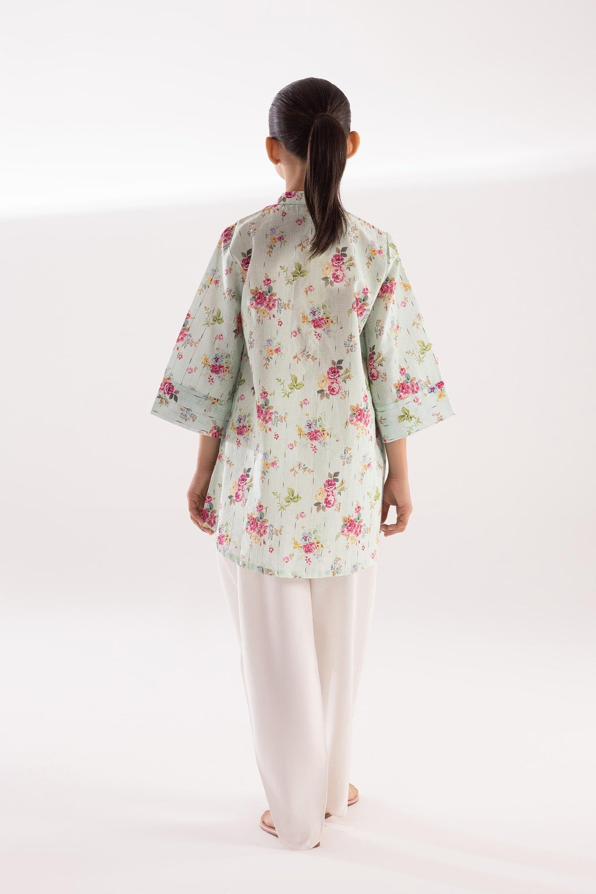 Stitched Kids Printed Textured Shirt
