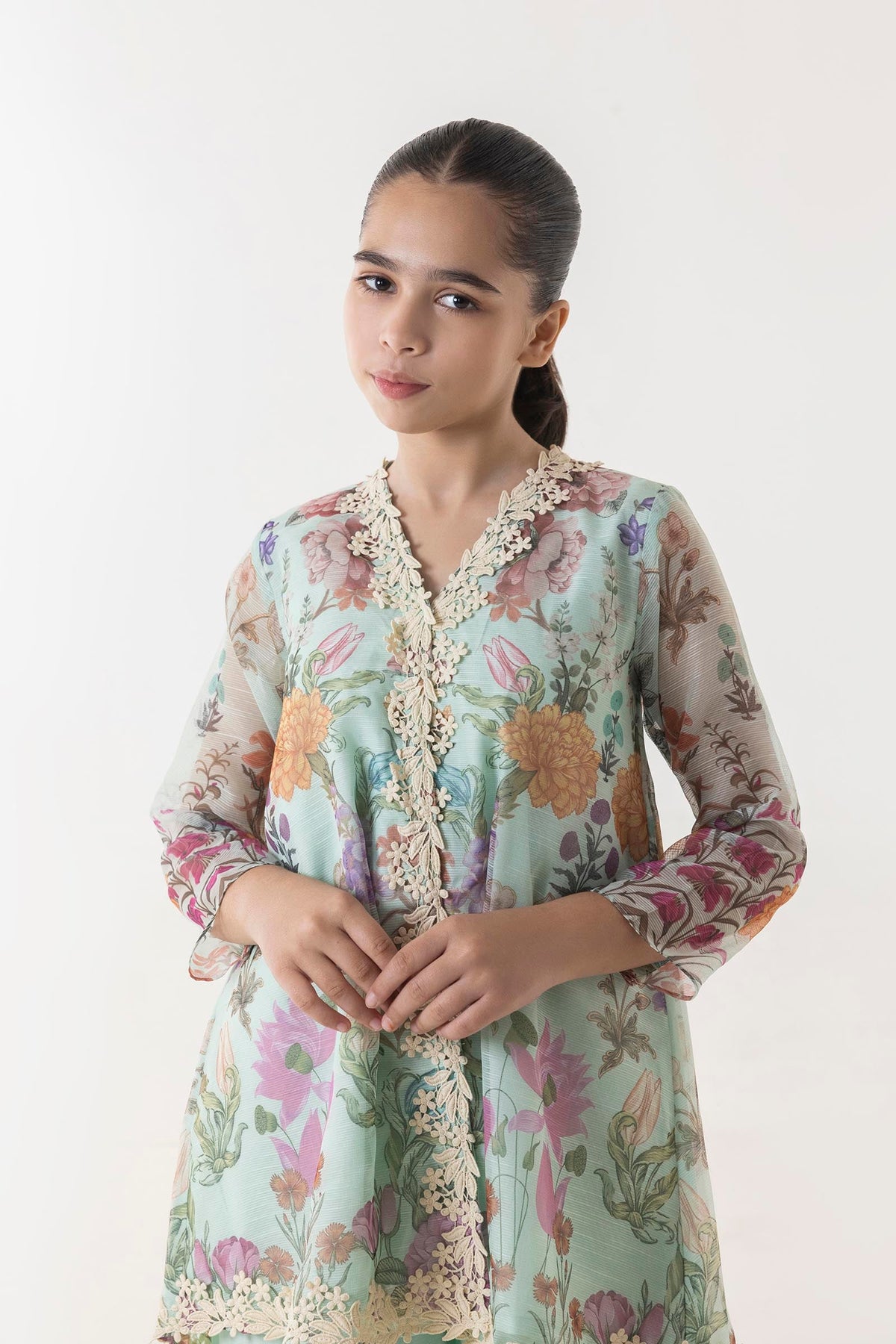 Sttiched Kids Slub Printed Shirt + Bottom