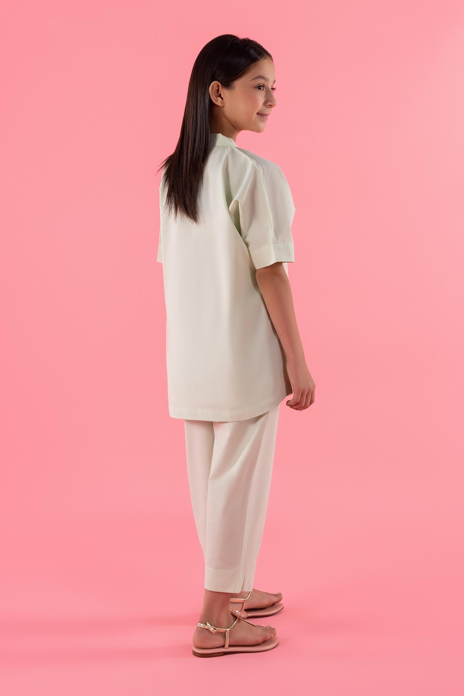 Stitched Kids Embroidered Lawn Set