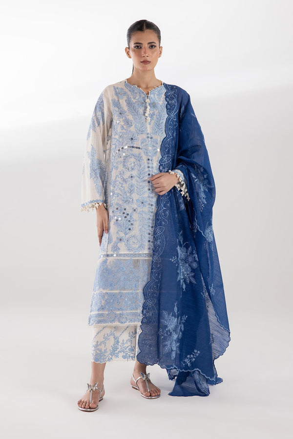 Stitched Embroidered Lawn Shirt+ Shalwar