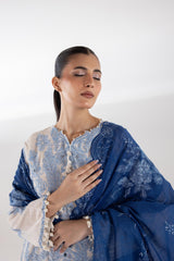 Stitched Embroidered Lawn Suit