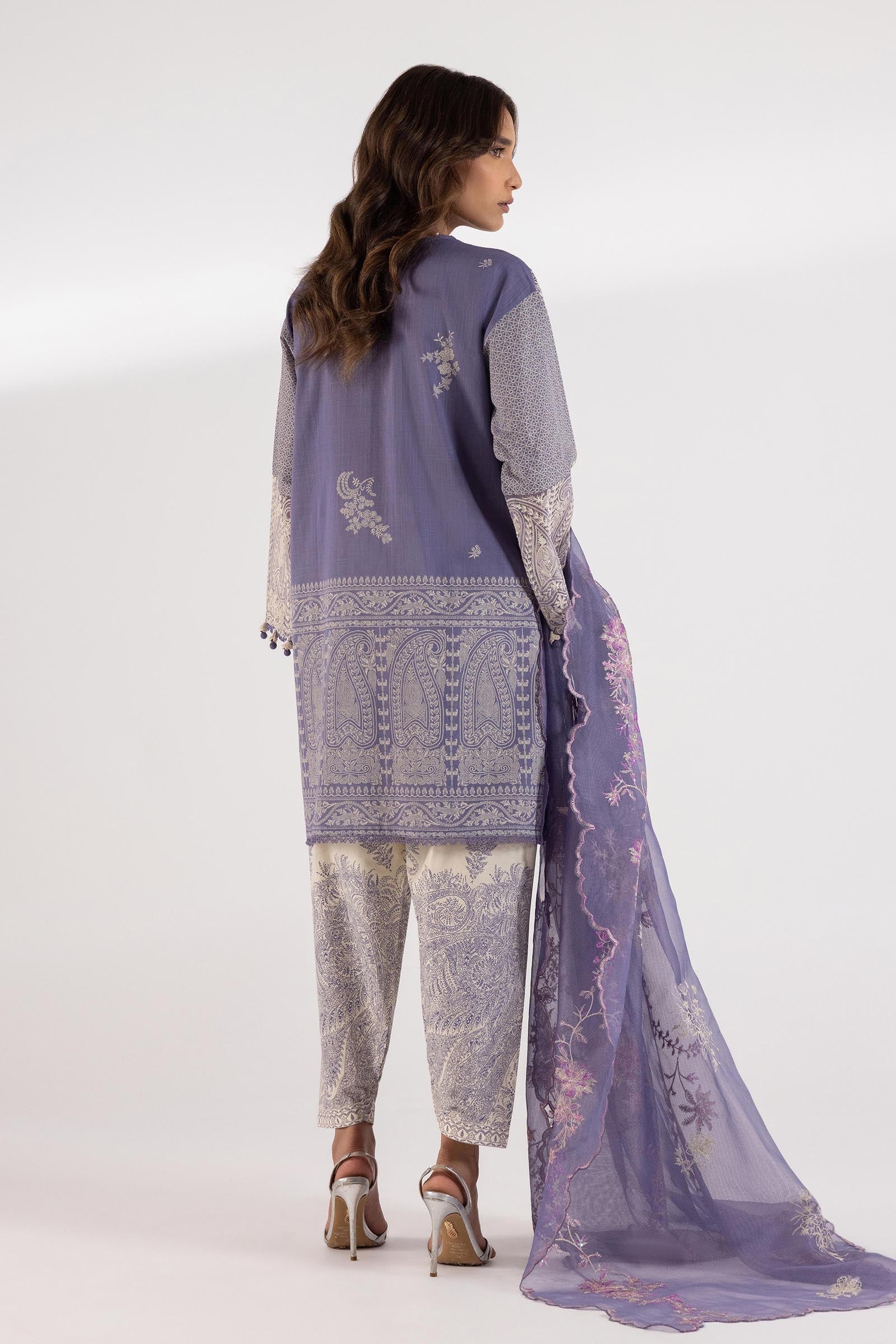 Stitched Luxury Lawn Suit