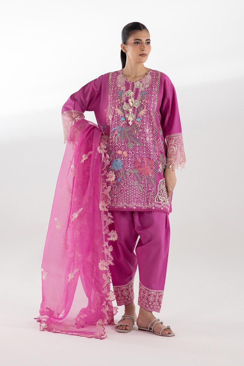Stitched Luxury Lawn Suit