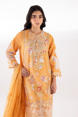 Stitched Luxury Lawn Suit