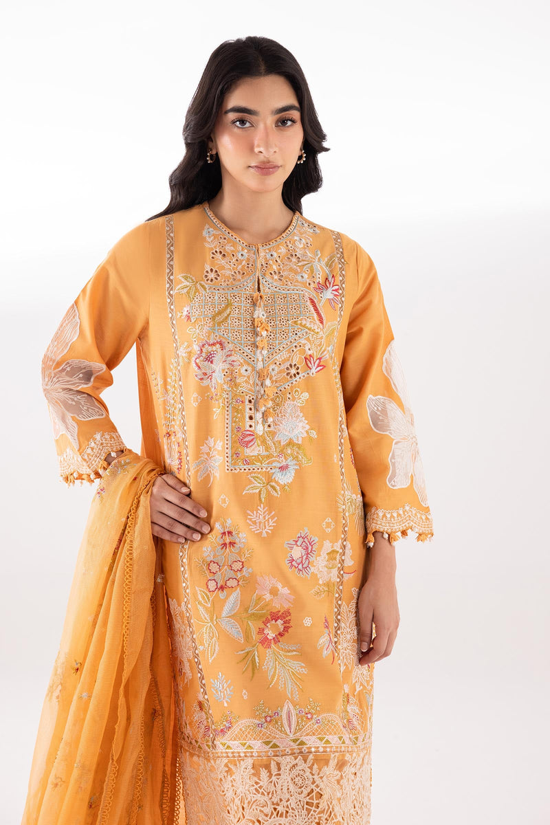 Stitched Luxury Lawn Suit