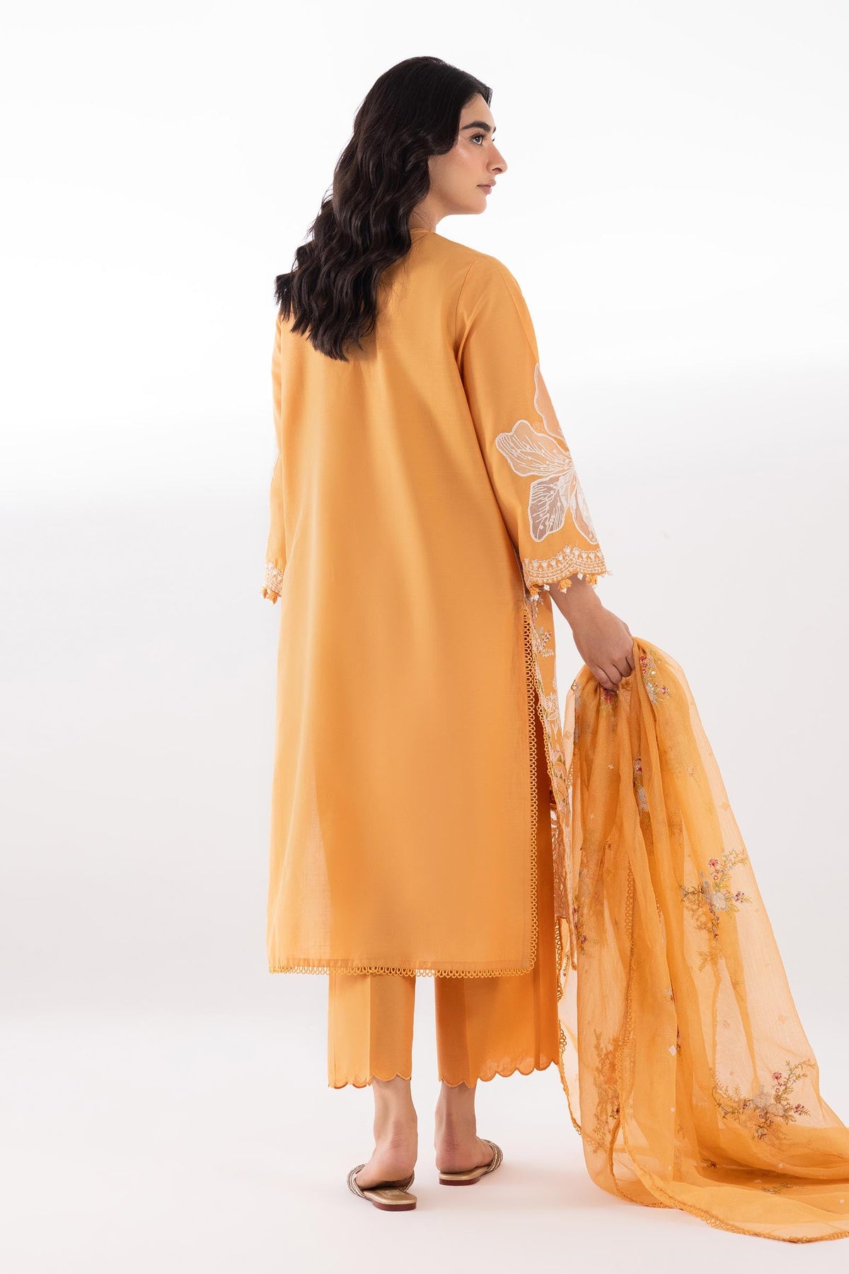Stitched Luxury Lawn Suit