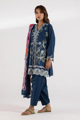 Stitched Luxury Lawn Suit