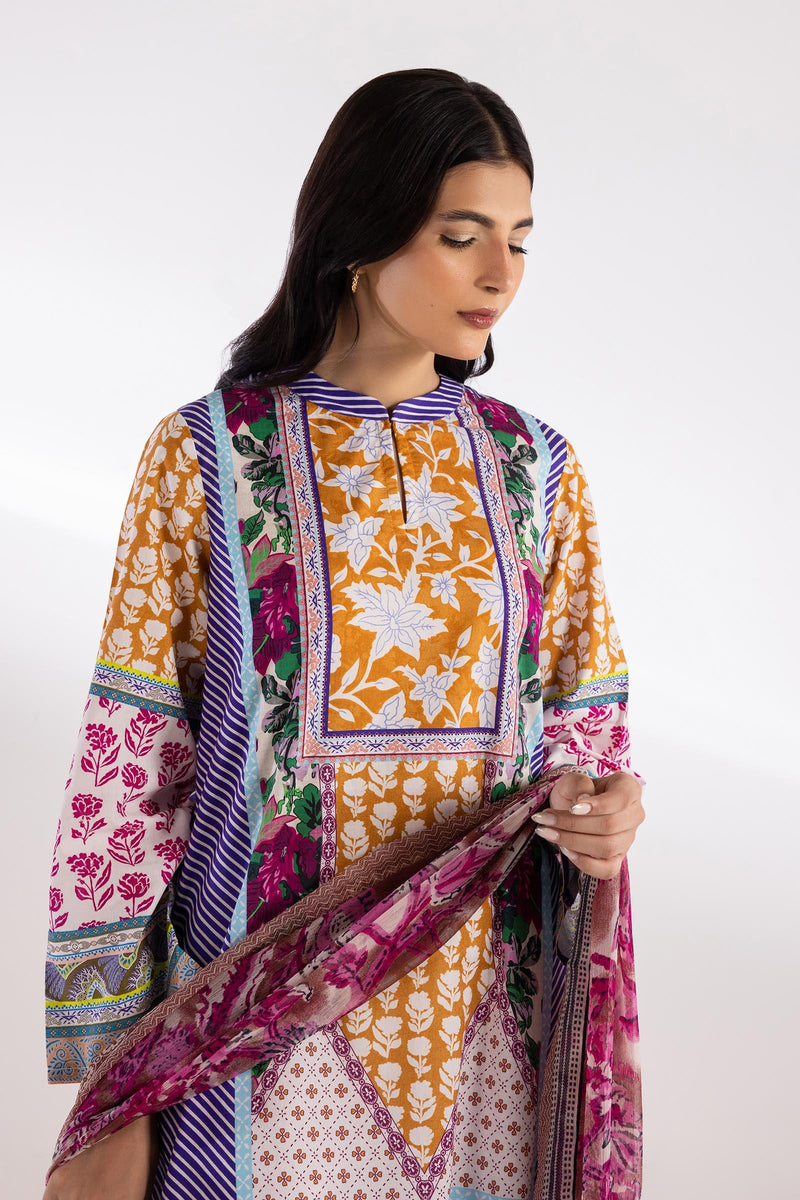 Stitched Printed Muzlin Suit