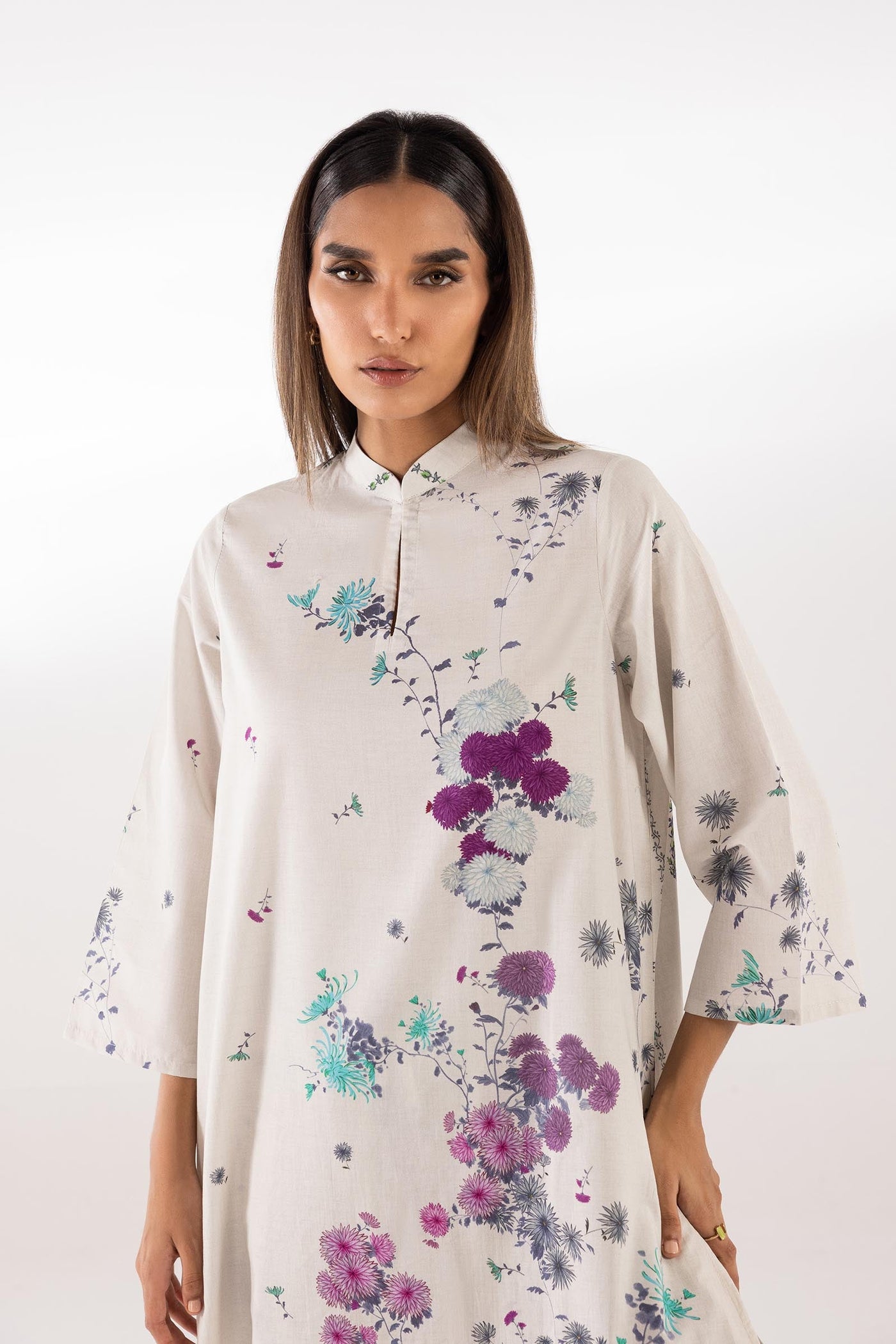 Stitched Printed Lawn Shirt + Shalwar