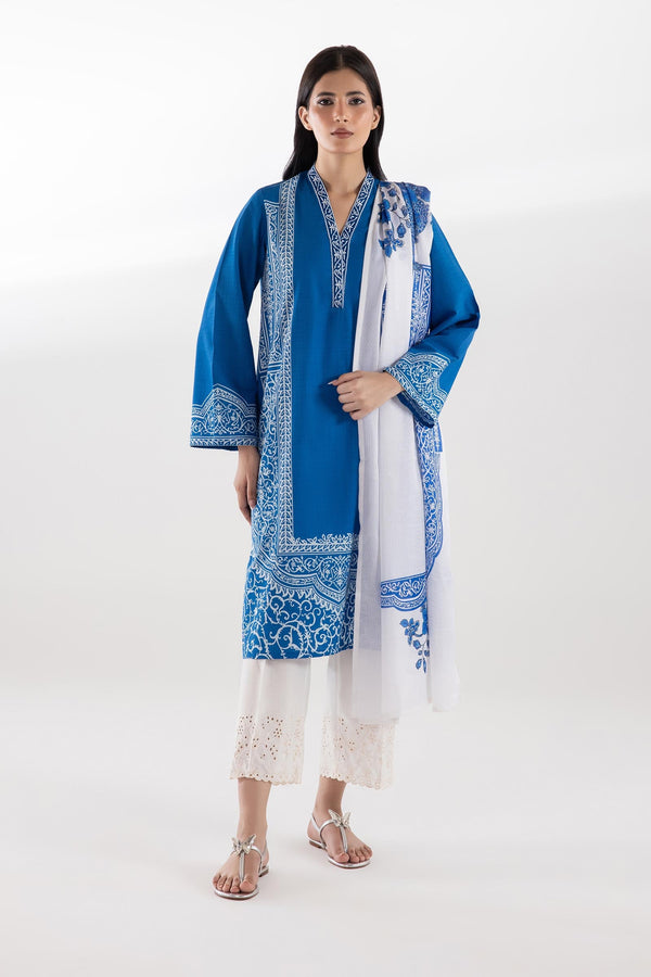 Stitched Printed Lawn Shirt + Dupatta