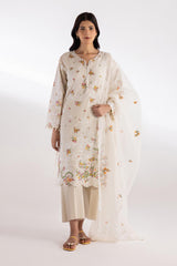 Stitched Muzlin Lawn Suit