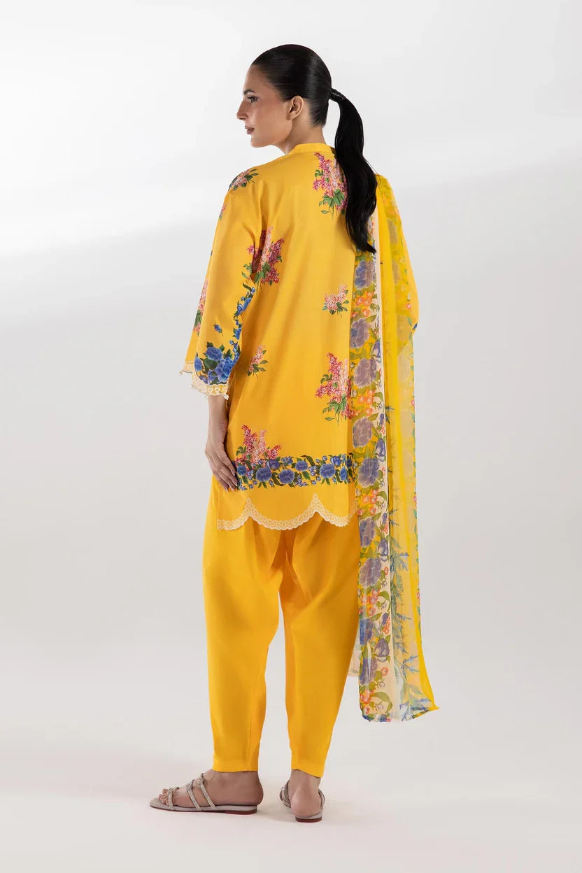 New In '26 - Stitched Embroidered Muzlin Suit - SS25MUZ205BP2T