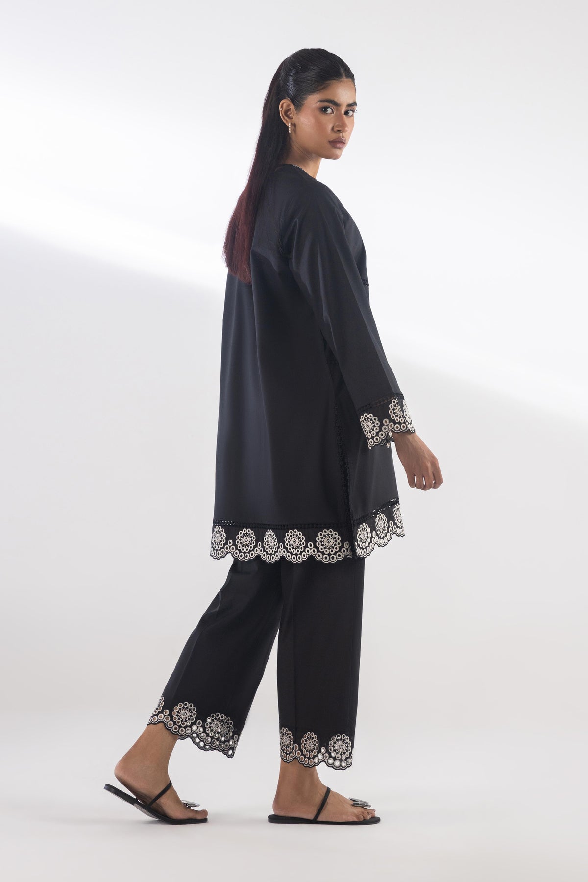 Stitched Embroidered Lawn Shirt