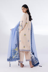 Stitched Lawn Embroidered Shirt + Bottom