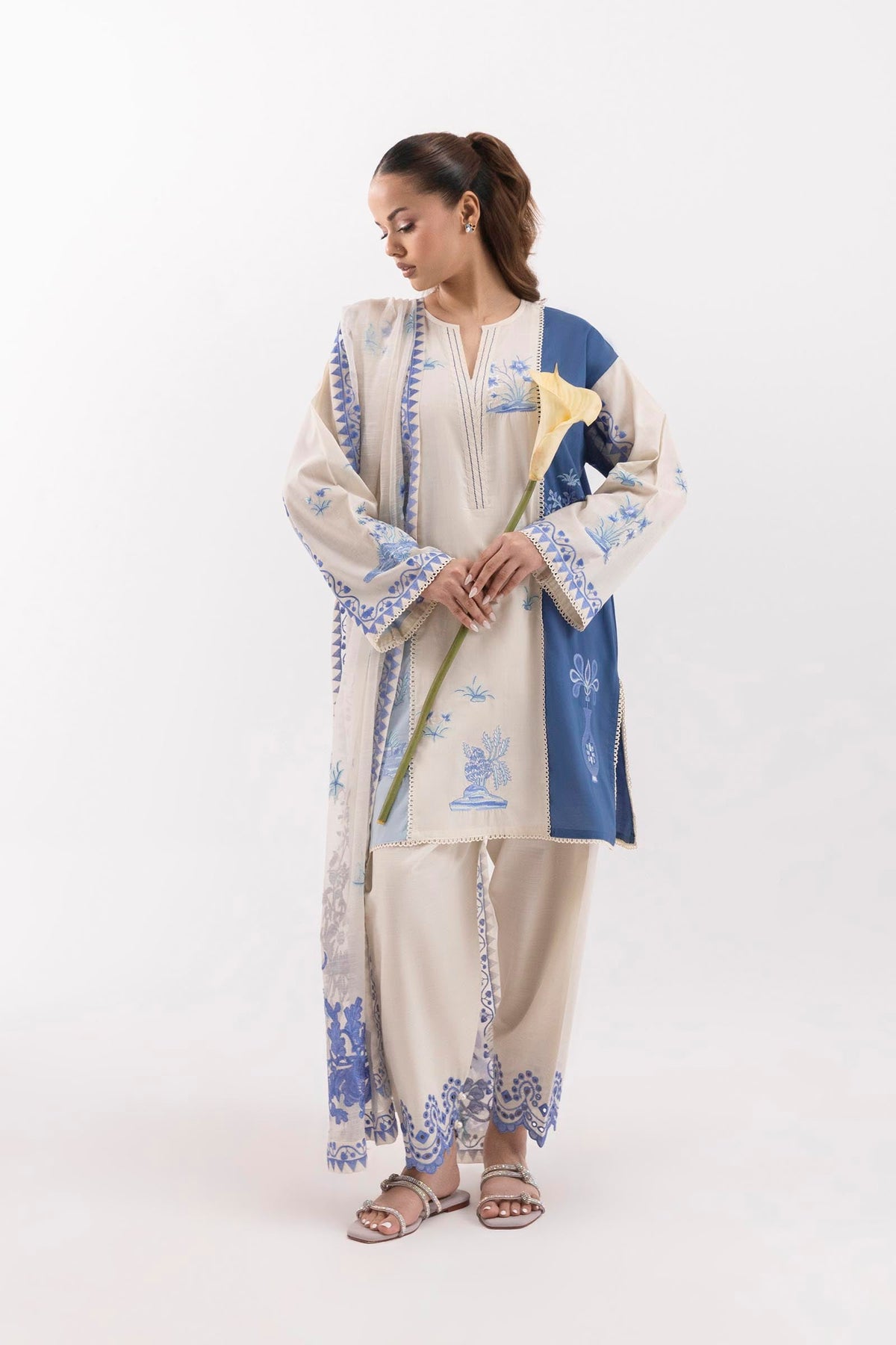 Stitched Embroidered Shirt