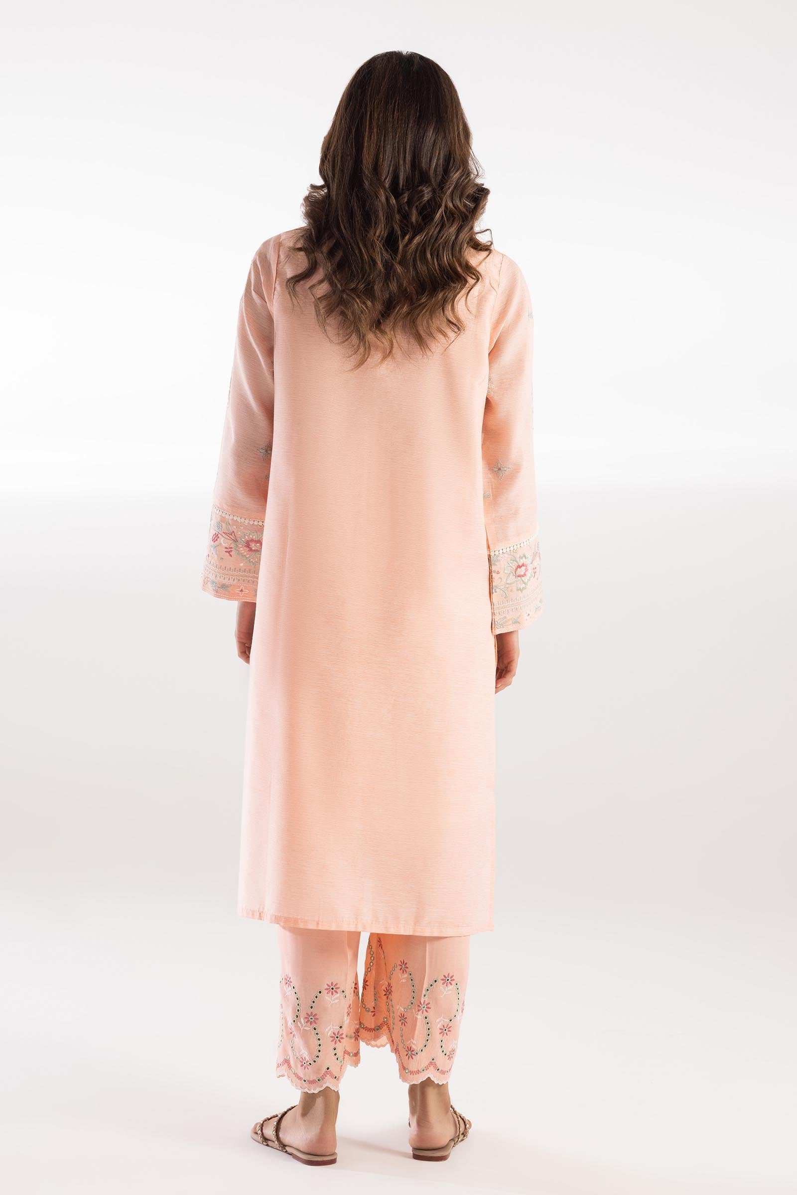 Stitched Embroidered Chambray Shirt