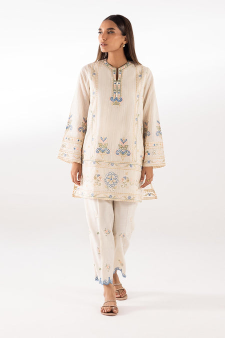 Stitched Zari Embroidered Shirt