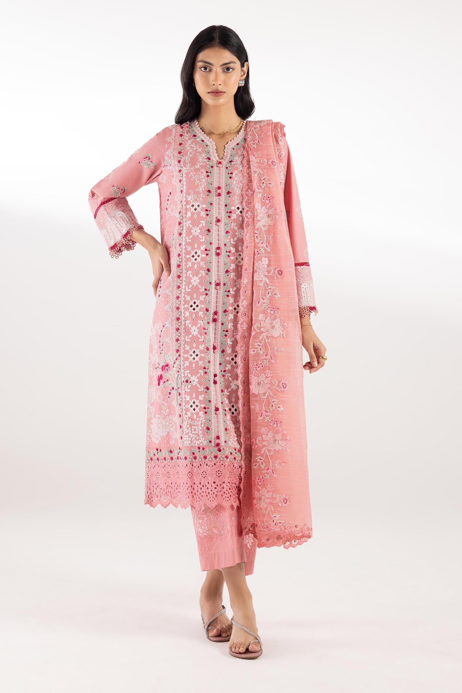 Stitched Embroidered Signature Suit