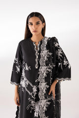 Stitched Lawn Embroidered Shirt