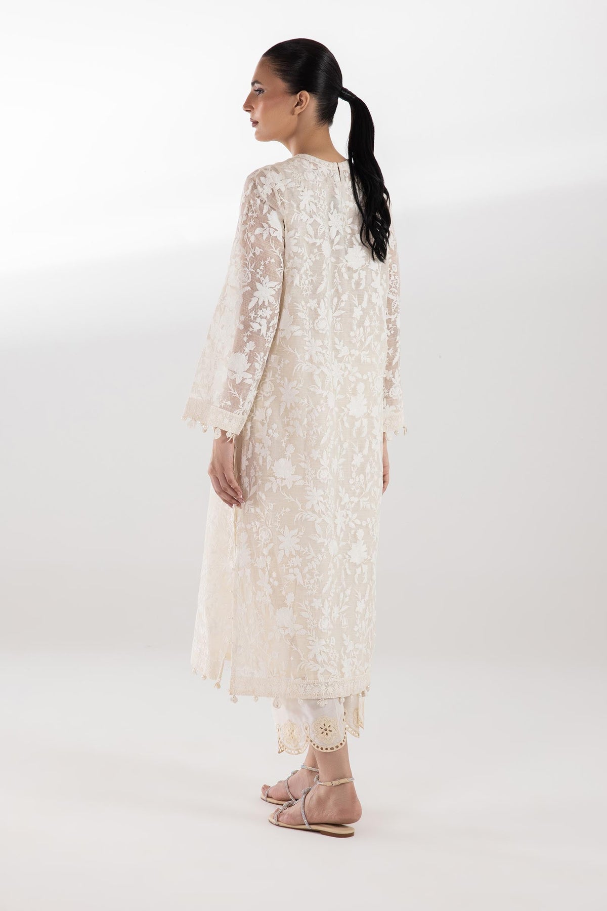 Stitched Embroidered Slub Shirt