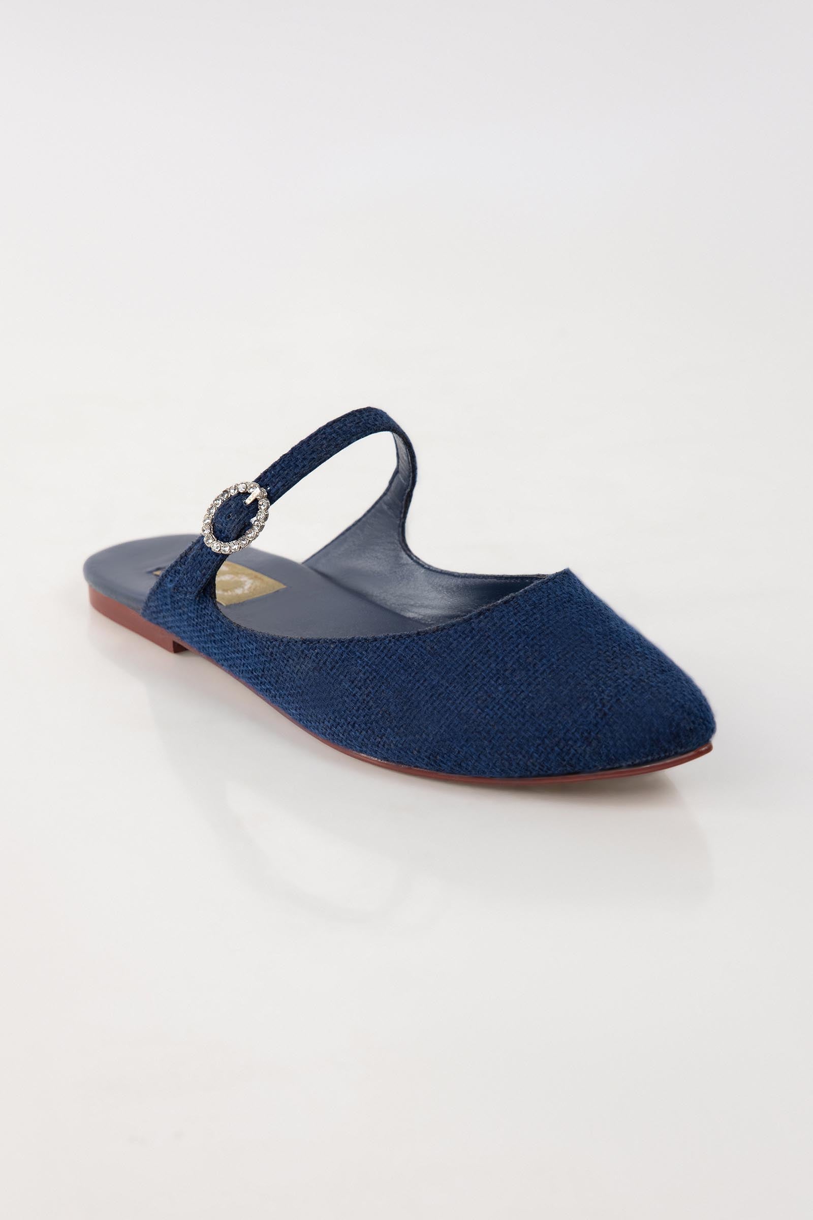 Blue Mary Jane Flat