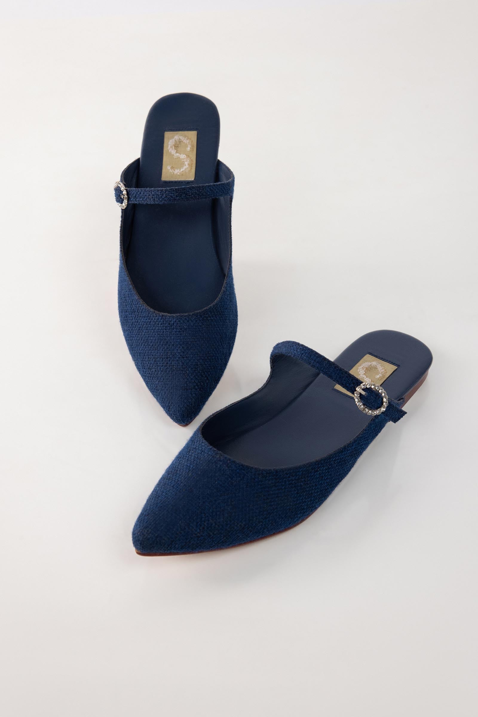 Blue Mary Jane Flat
