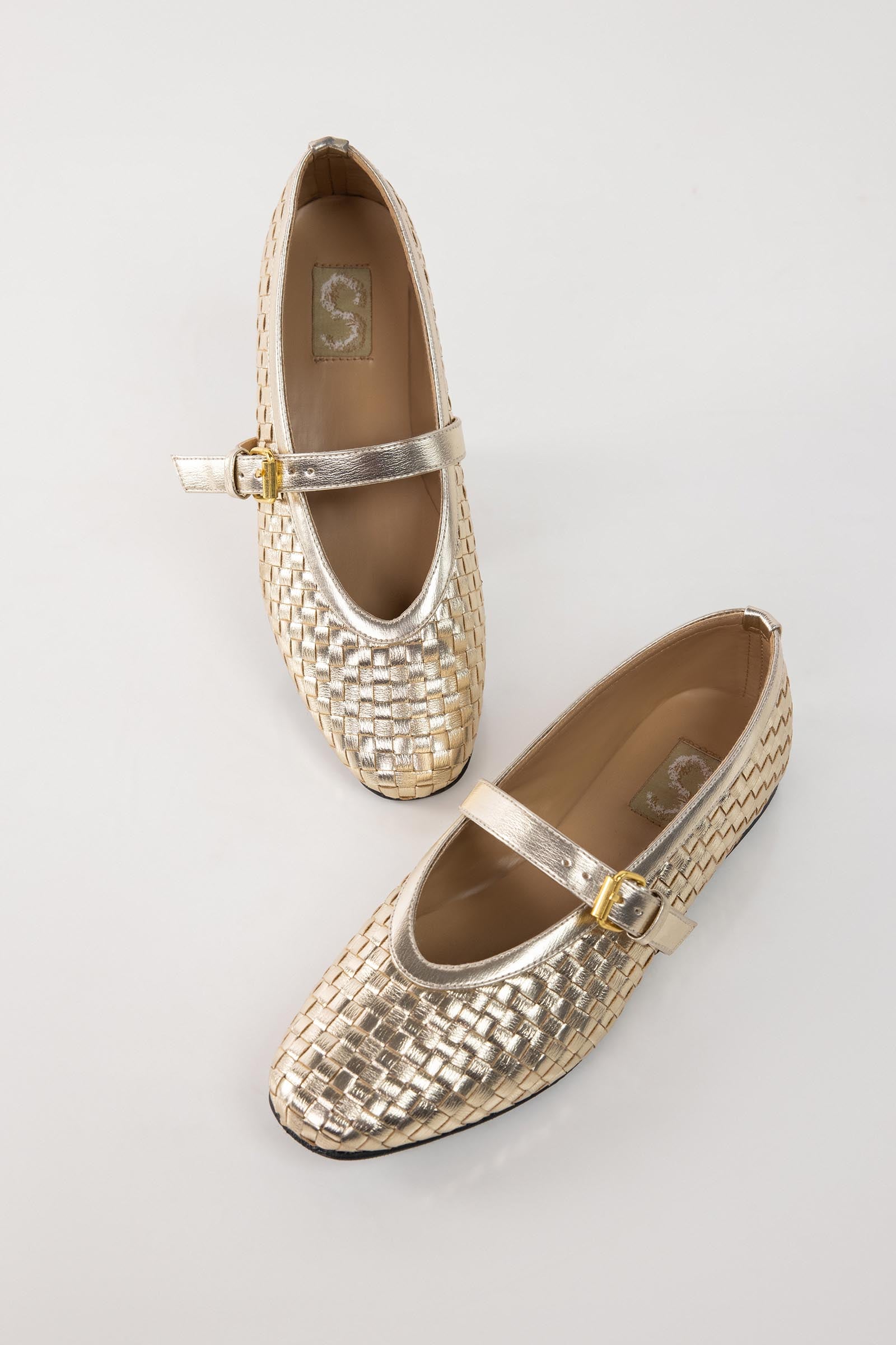 Gold Textured Mule