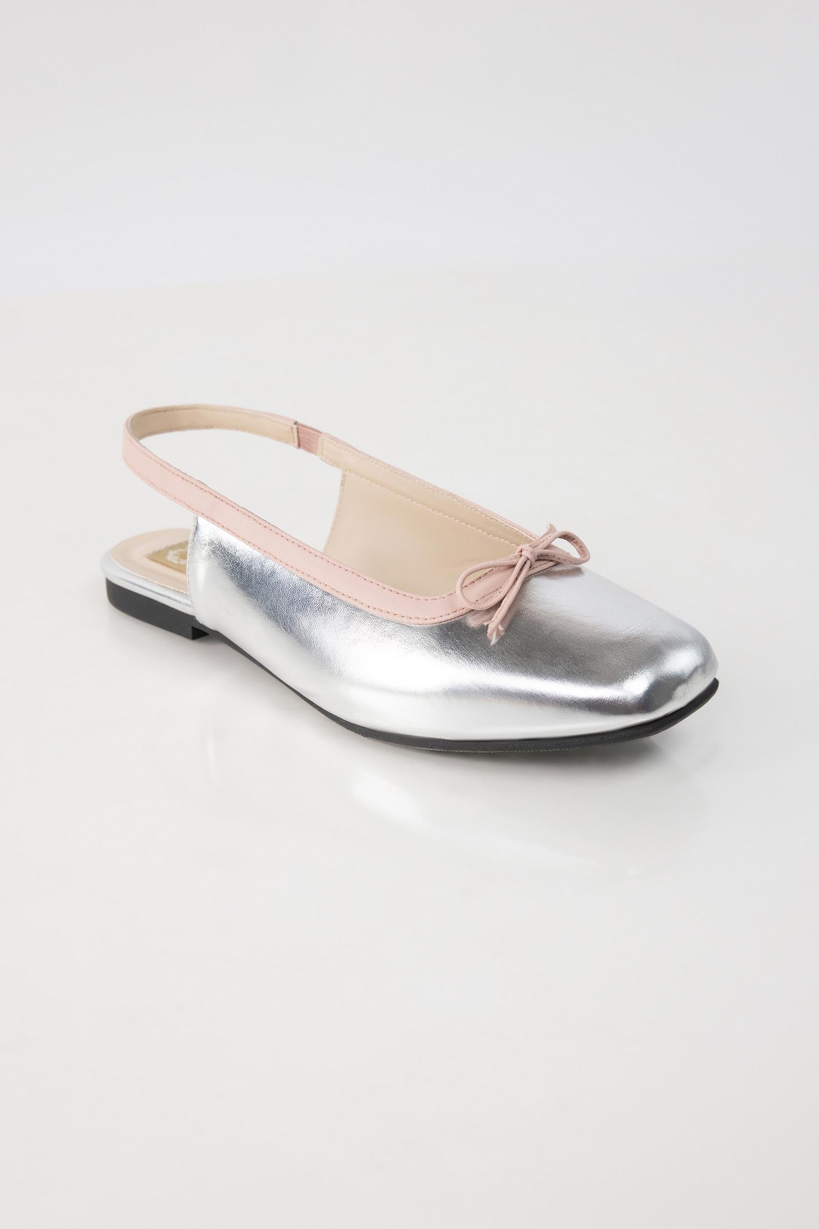 Metallic Silver Pump