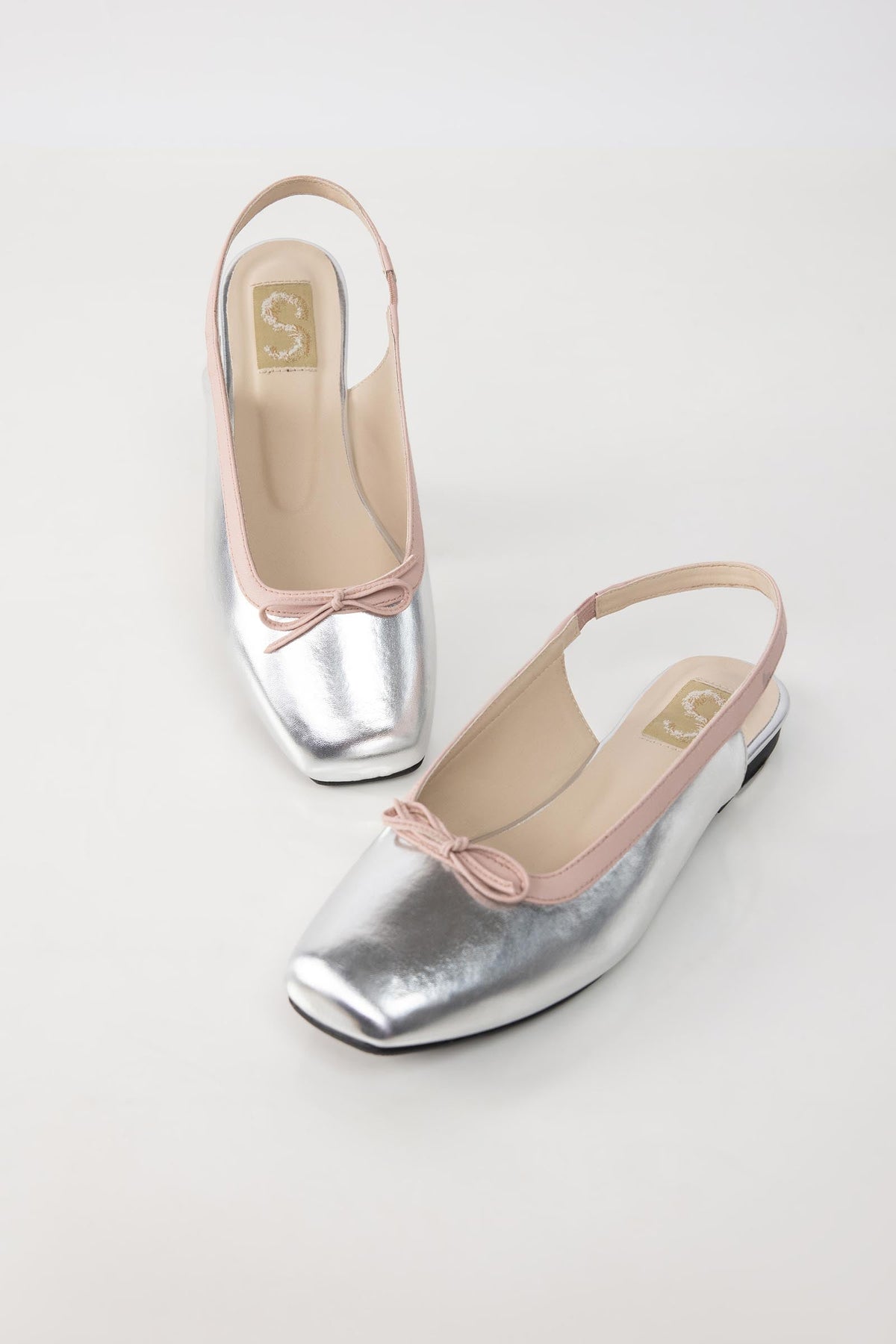 Metallic Silver Pump