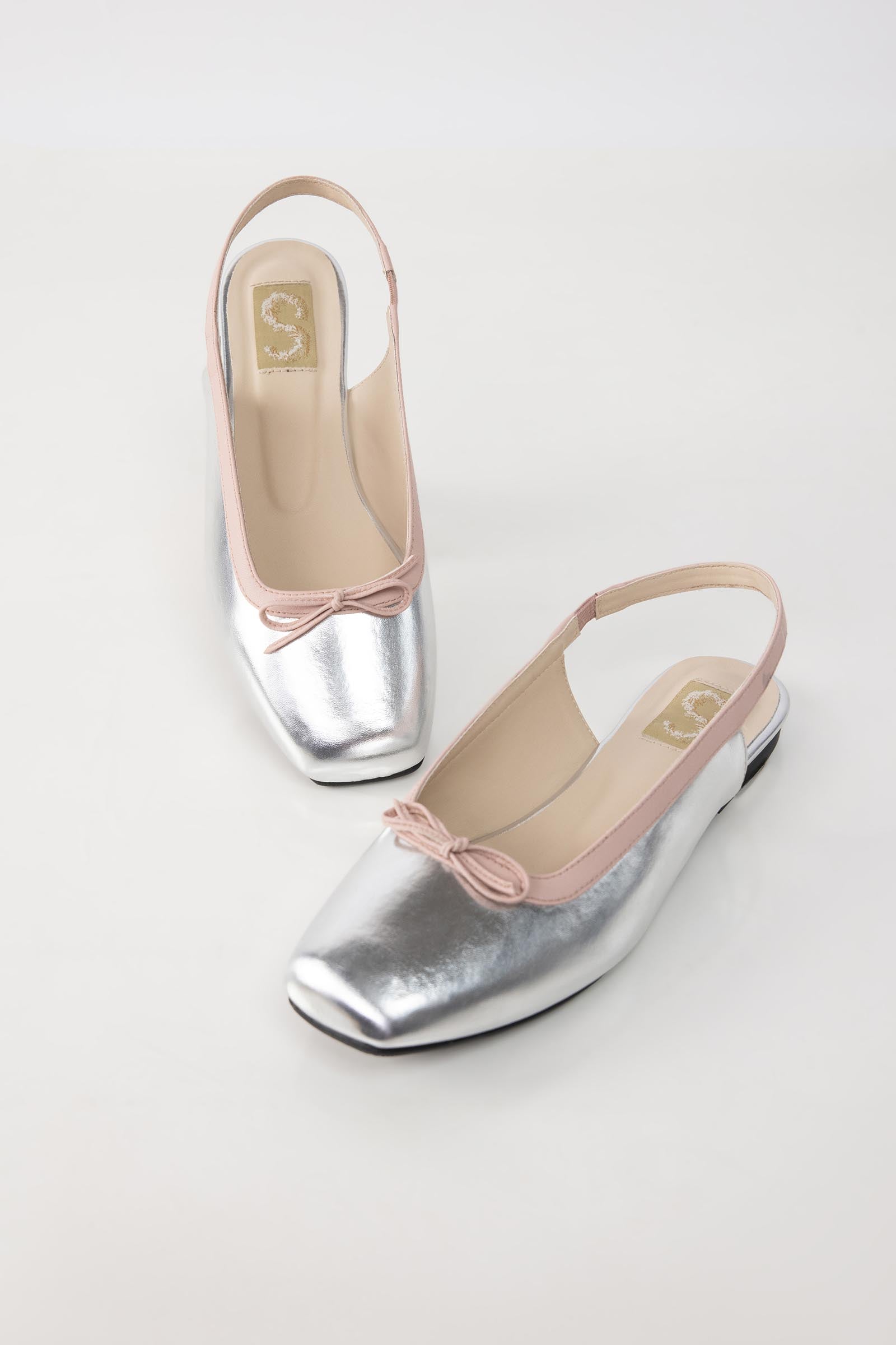Metallic Silver Pump