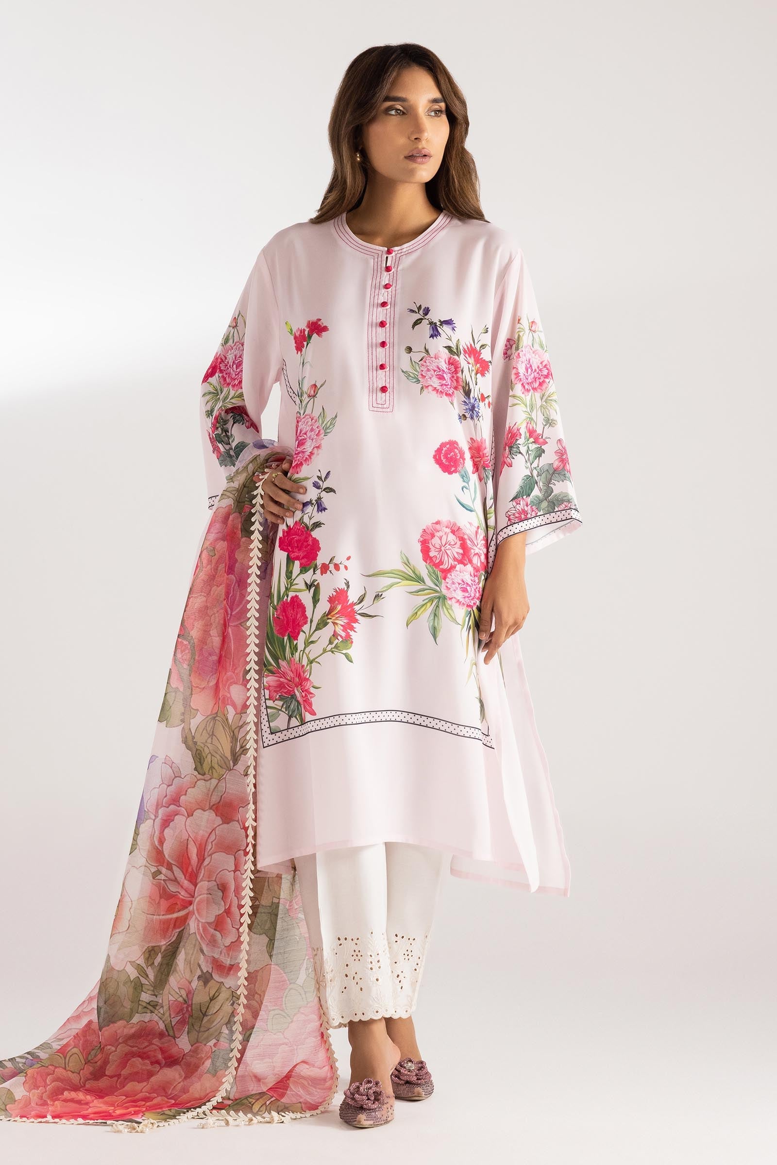 3 PC Embroidered Suit