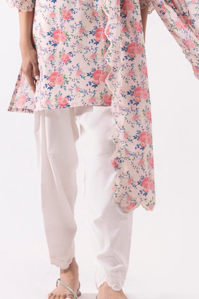 Stitched Printed Linen Shirt+ Shalwar