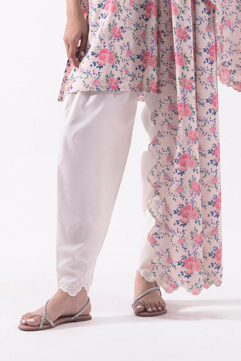 Stitched Printed Linen Shirt+ Shalwar