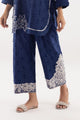 Stitched White Embroidered Culotte
