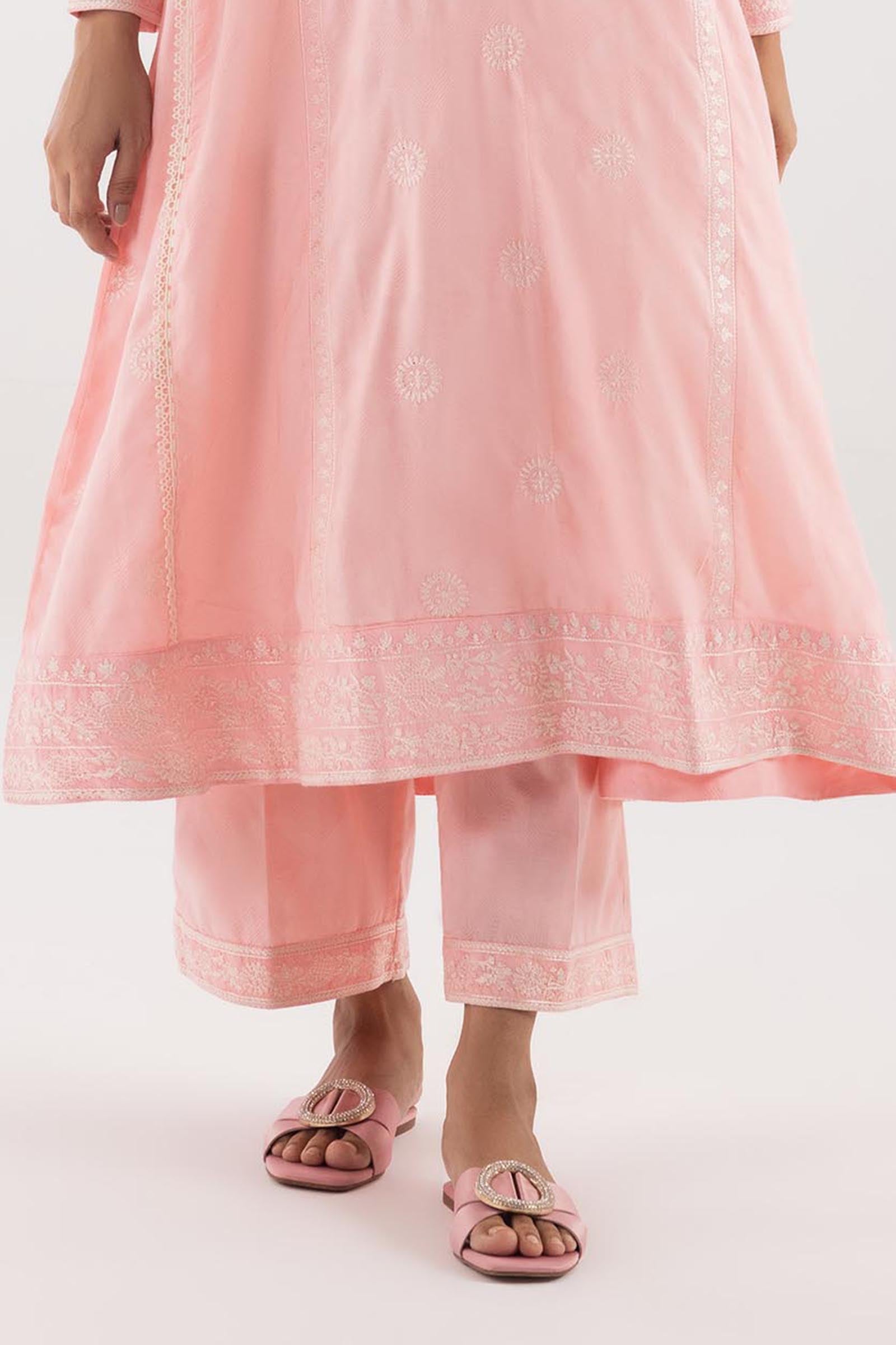 Stitched Jacquard Embroidered Culotte