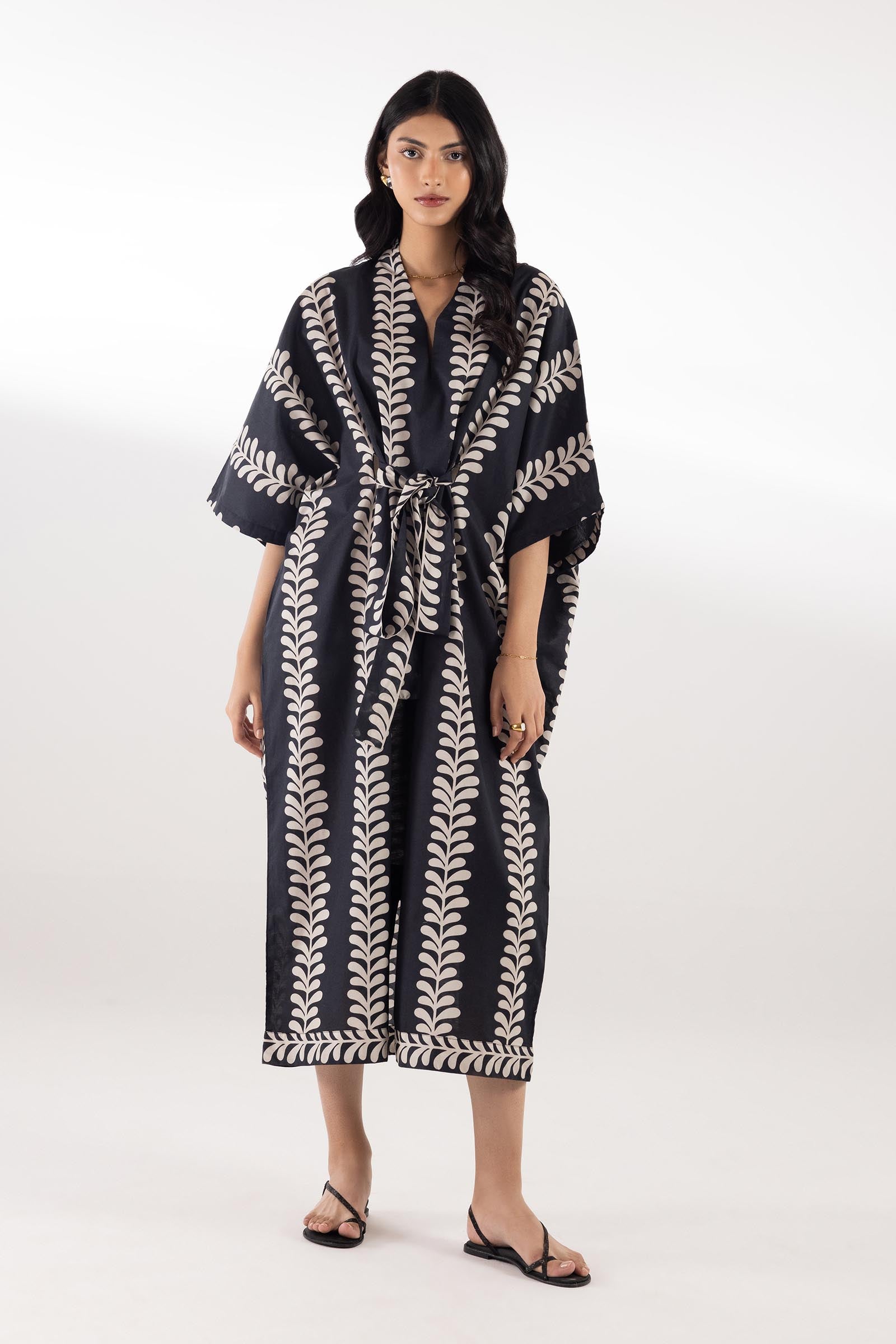 Stitched Printed Kaftan