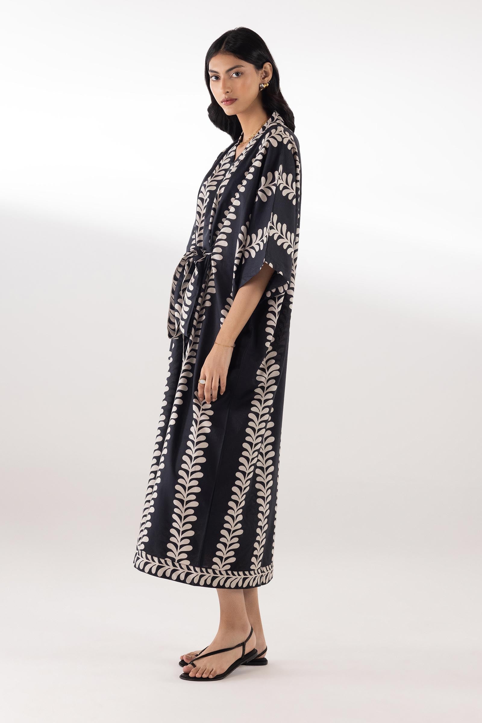 Stitched Printed Kaftan