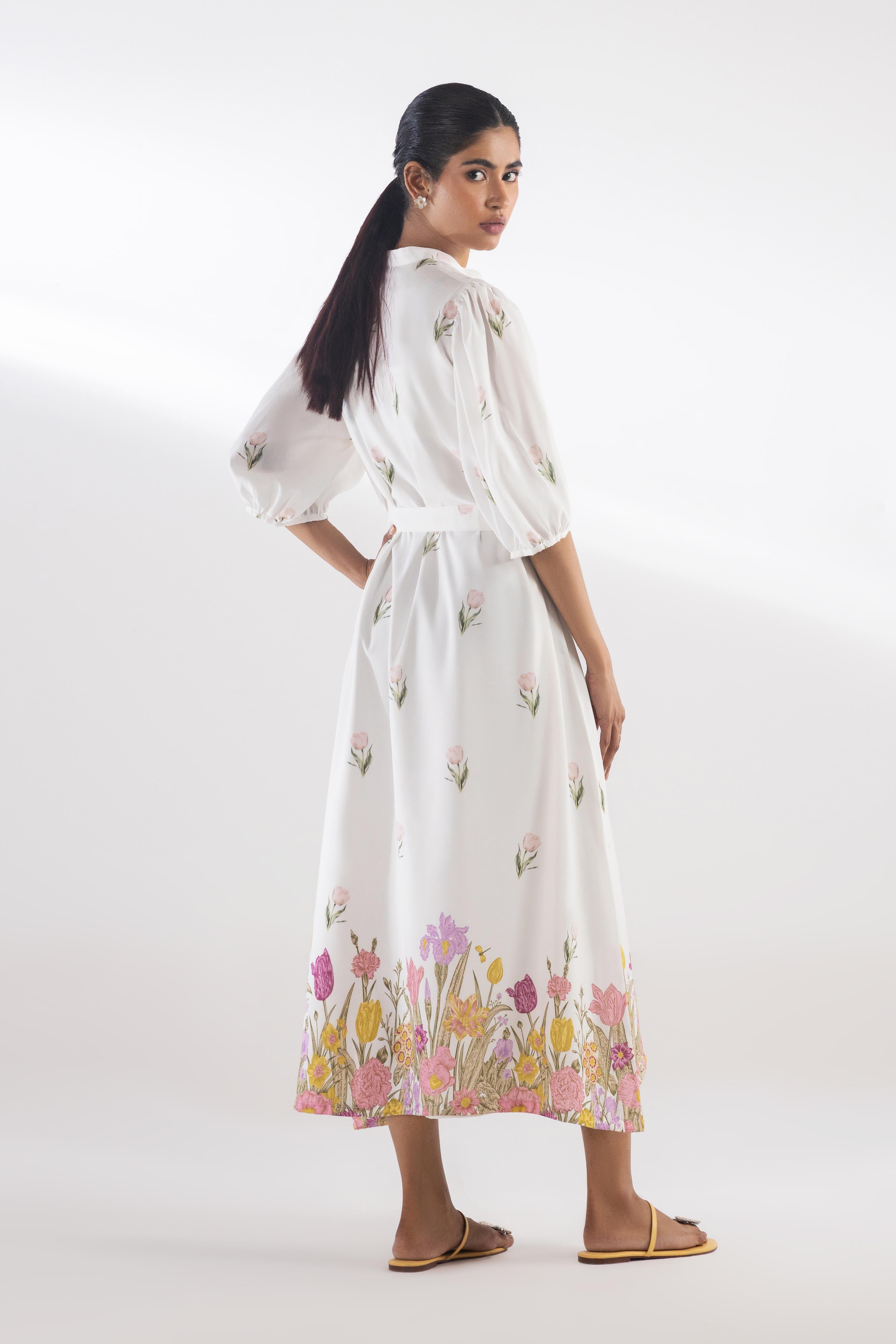 Stitched Printed Dress
