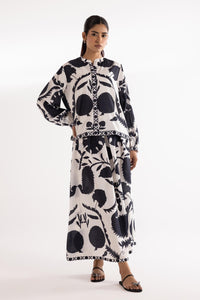 Stitched Printed Cambric Shirt + Skirt