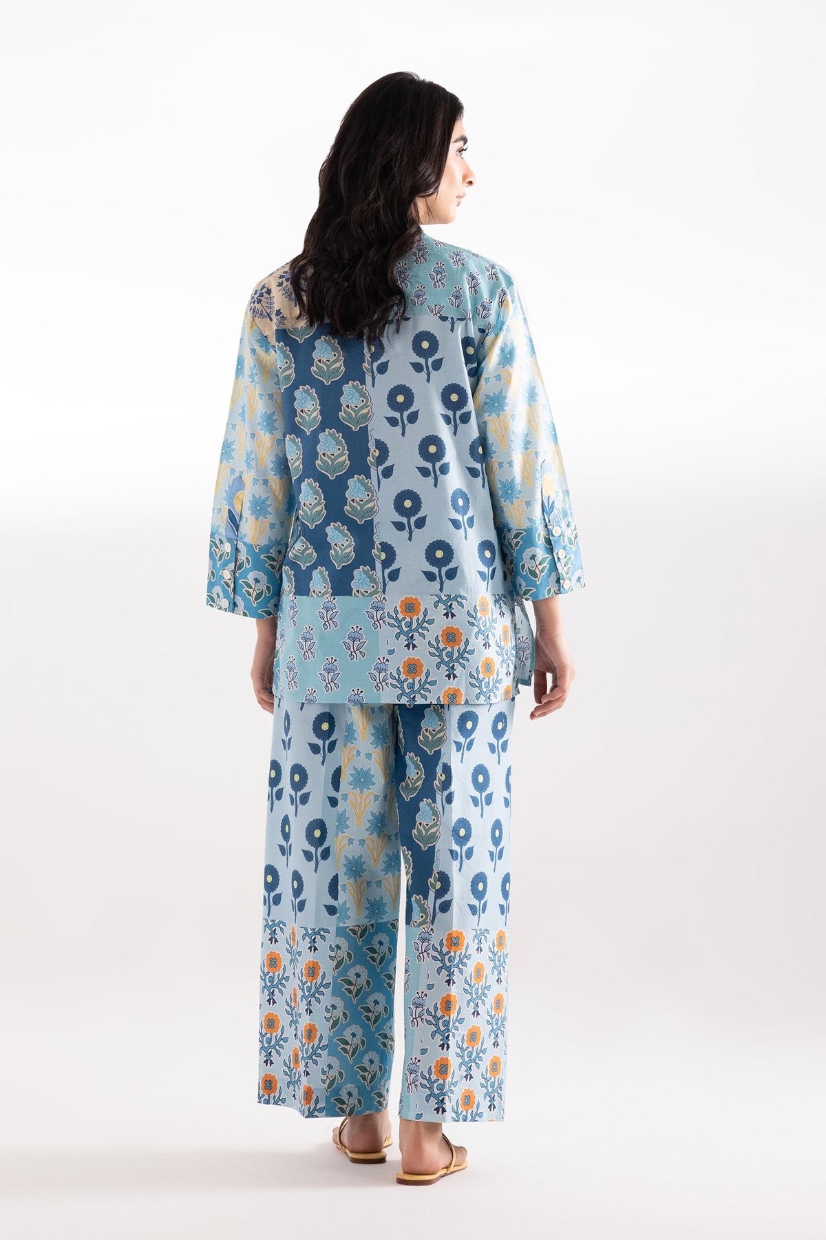 Stitched Printed Textured Wesst Shirt