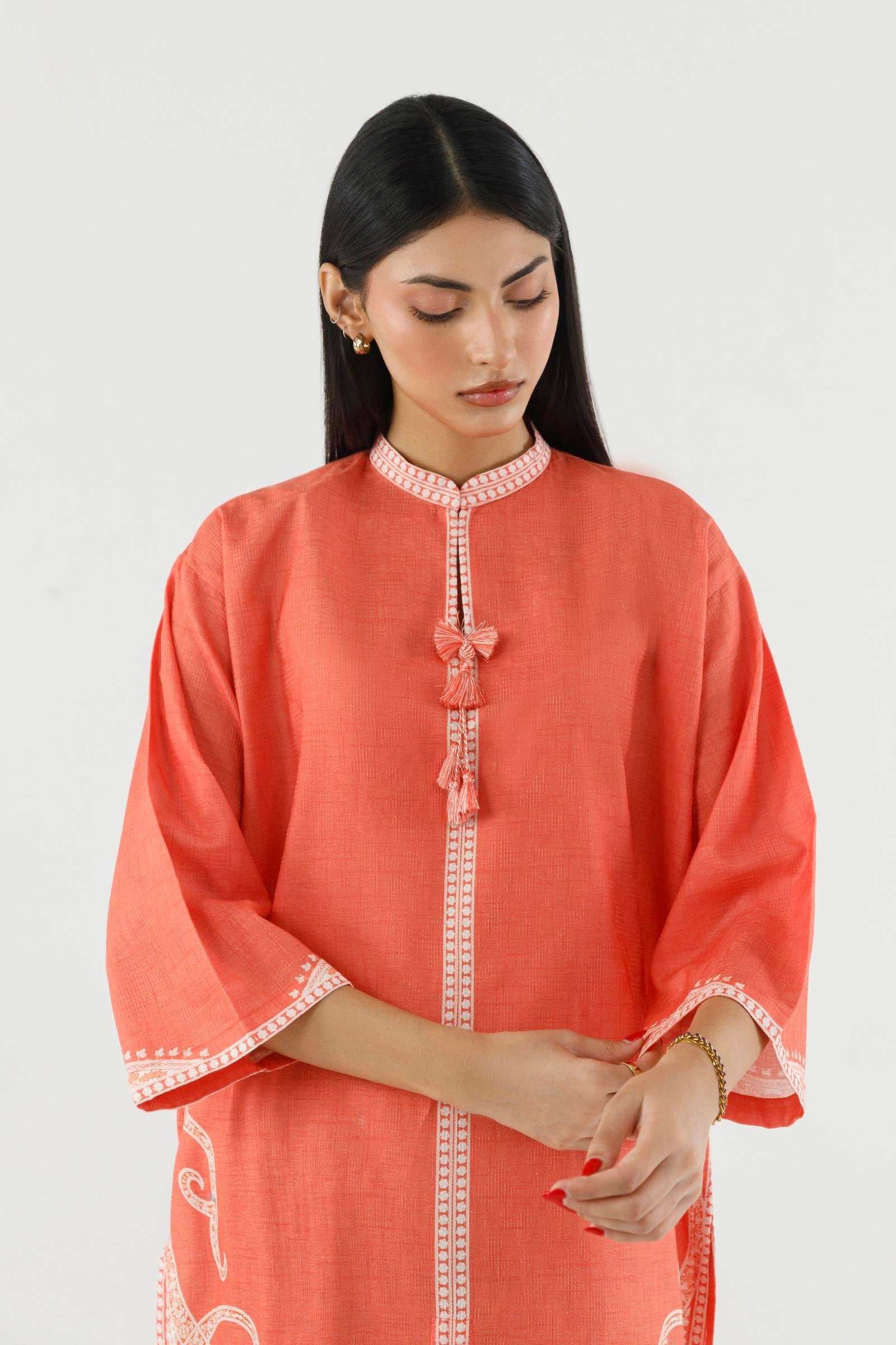 Stitched Printed Dobby Shirt+ Shalwar