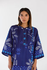 Stitched Printed Viscose Shirt + Culotte