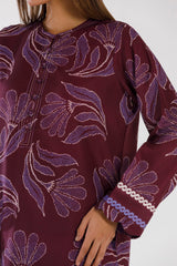 Stitched Printed Viscose Shirt + Culotte