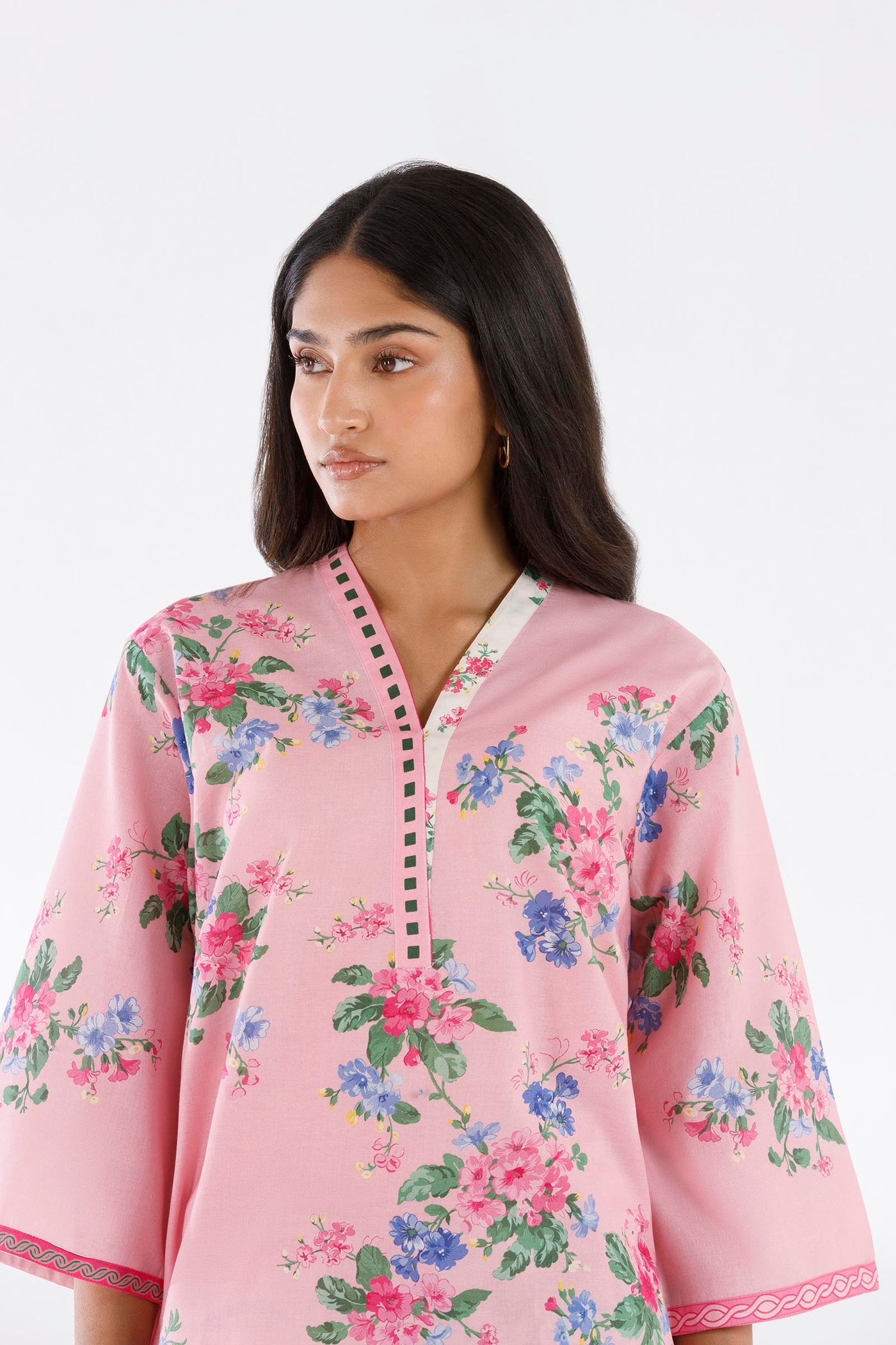 Stitched Printed Lawn Shirt+ Culotte